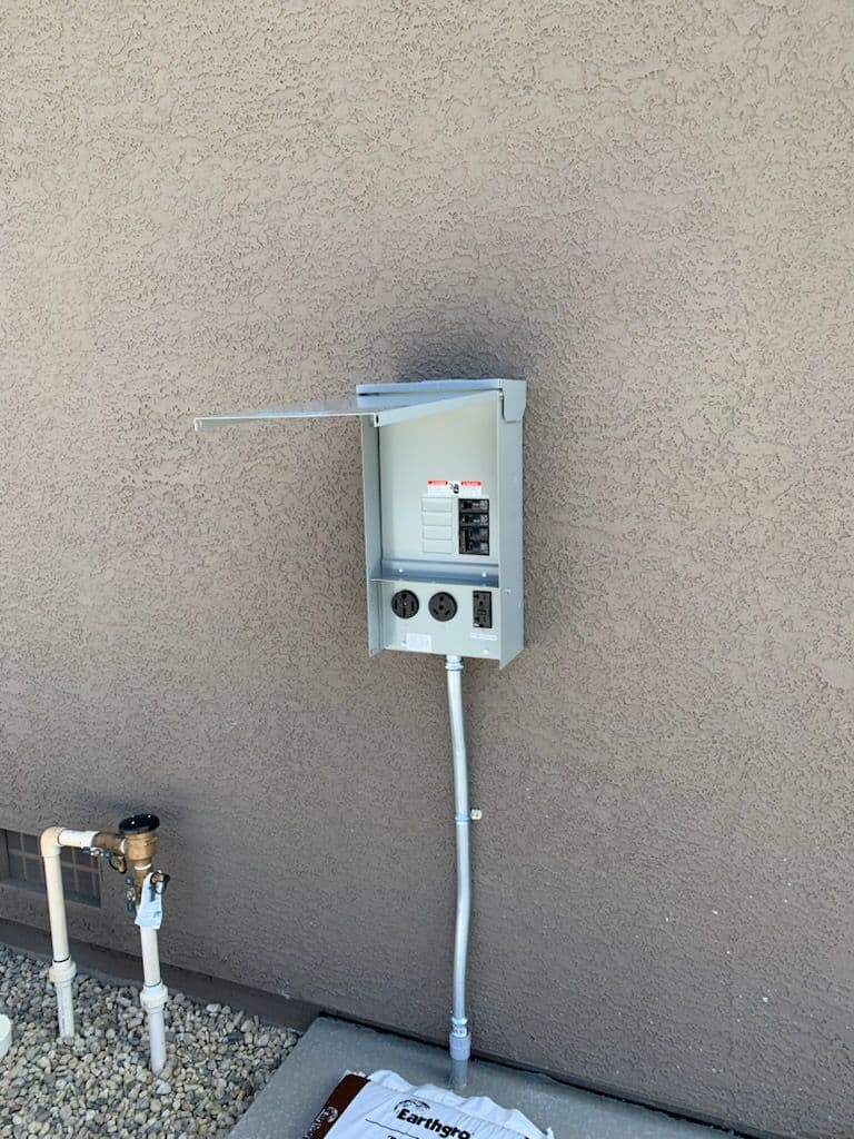 Generator and RV Outlet Installation