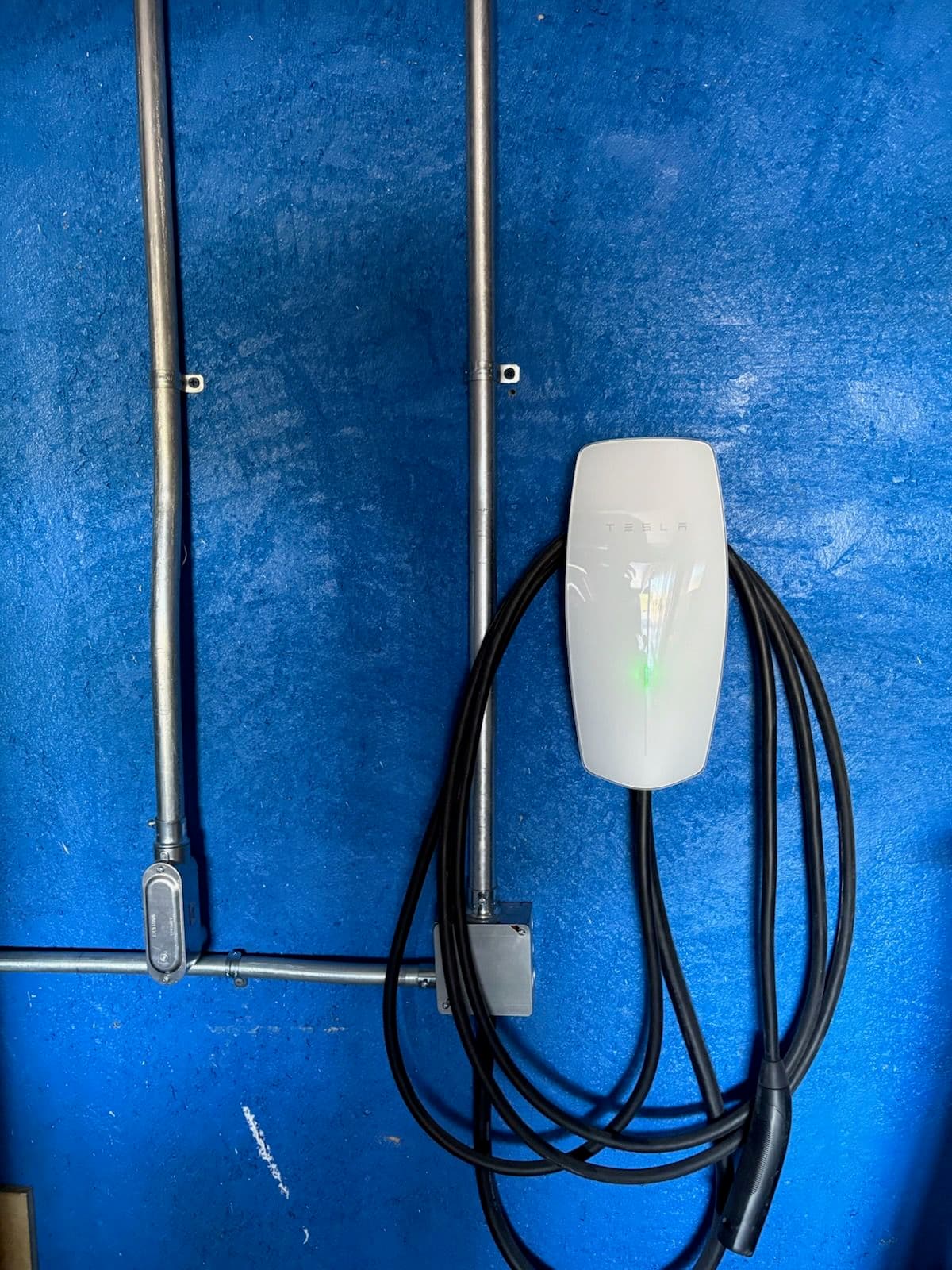 Tesla Charging Station Installation - Going Green